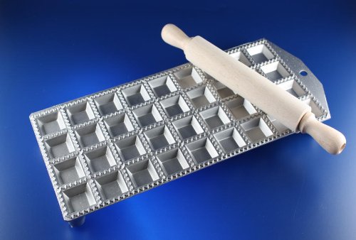 MAAJ® RAVIOLIFORM RAVIOLIBRETT NUDELBRETT 36 RAVIOLI CLASSICI MIT TEIGROLLE