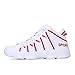 Produktbild MISS&YG Training Basketball-Schuhe Verschleißfeste Nicht-Rutsch-High-Top-Paare Sneakers,Whitered,42
