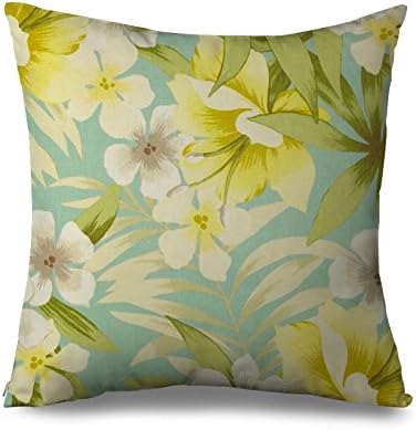Antique Pillow Case with Flower D¨¦cor Pillowcase Standard with Zipper Modern Square Pillow Cover for Home Sofa Living Room Decorative Cushin Cover 45x45cm