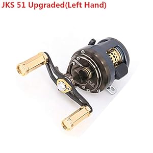 ETbotu Fishing Reels,Spinning Reel - 11+1 Bearings Round Profile Baitcast Reel Light Lure Casting Reel For Stream Trout Fishing Left/Right Hand Optional JKS 51 upgrade (left hand)