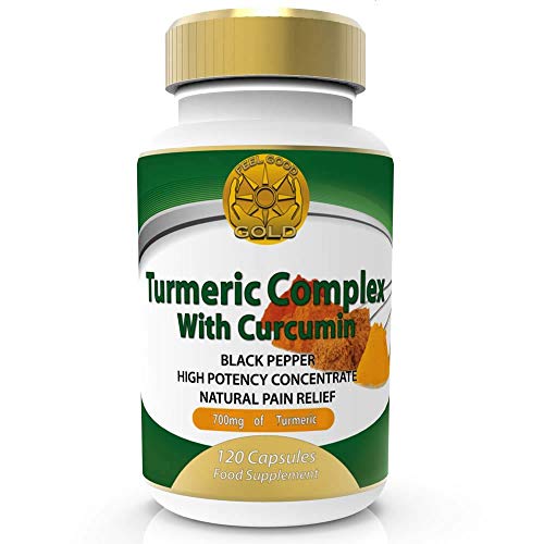 Cúrcuma Curcumina Con Bioperine Pimiento Negro Para Absorción Máxima. 1500mg Potencia Más Alta. 95% Curcuminoides Estandarizados. 120 Cápsulas de Veg. Hecho Reino Unido. Satisfacción Garantizada.