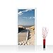 Produktbild Türtapete selbstklebend 100x211 cm PREMIUM PLUS Tür Fototapete Türposter Türpanel Foto Tapete Bild - NORTH SEA DUNES - Strand Meer Nordsee Ostsee Beach Wasser Blau Himmel Sonne Sommer - no. 038