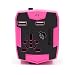 Produktbild Memento Multifunktionaler Weltraumadapter REISE ADAPTER | AllinOne POWER SUPPLY und PLUG CONVERTER WITH 2.5A FAST CHARGE Dual USB Ports AND 6000mAh POWER BANK (Pink)