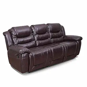 Royaloak Wave Three Seater Recliner (Maroon)