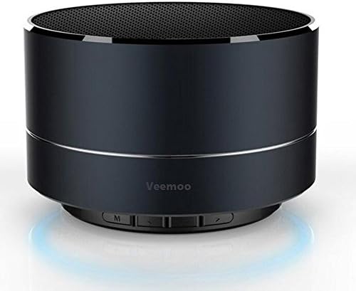 Bluetooth Speaker, Upgraded Mini Wireless Portable Stereo Speakers with Microphone Support AUX Handsfree /FM Radio /TF Card - Black