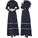 Produktbild Malloom® Damen Frauen Muslim Abaya Dubai Muslimische Kleid Kleidung Winter Kleider Arab Arabisch Indien Türkisch Casual Abendkleid Hochzeit Kaftan Robe Maxikleid