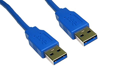World of Data 5m USB 3.0 Cable - BLUE coloured - A Male to A Male Lead - Superspeed 3.0 - USB 2.0 & 1.1 compatible