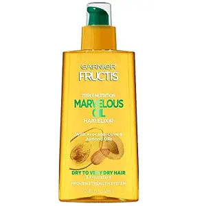 Garnier Hair Care Fructis Triple Nutrition Marvelous Oil Hair Elixir, 5.09