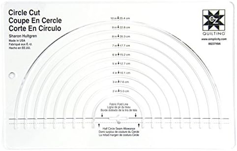Easy Circle Cut Acrylic Quilting Template