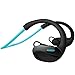 Produktbild AUKEY Kopfhörer Bluetooth 4.1 Wireless Sport Headset Flexibler Bügel und Eigenem Ohreinsatz mit Mikrofon, Schweißfest für Joggen und Training, Kompatibel mit iPhone 6S 6s Plus SE Samsung HTC und Weitere(Blau)
