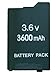 Produktbild aktrend - PSP Slim&Lite Akku Battery 3600MAH für 1.Generation Battery Pack Li-Ion 3.6 V 3600 mAh für PSP Slim&Lite Classic 2000 & 2004 PSP-3000 PSP-3004 PSP2000 PSP3004