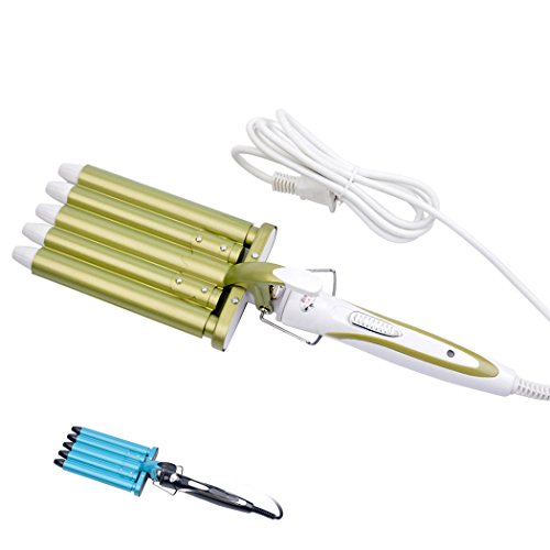 inkint ® Frisur Werkzeuge King Size 5 Barrels Five Rohrverbinder Big Haar-Welle Lockenwickler Locken Lockenstäbe(Nano Titanium Keramik) - 2