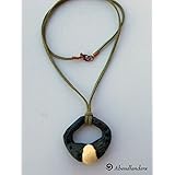 Collana, ciondolo, corallo, celtico, tribal, etnico, amuleto