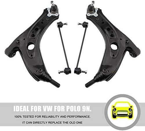 Compact Wishbone Front Left Right Control Arms Professional Suspension Kit for VW for Polo 9N Car Accessories