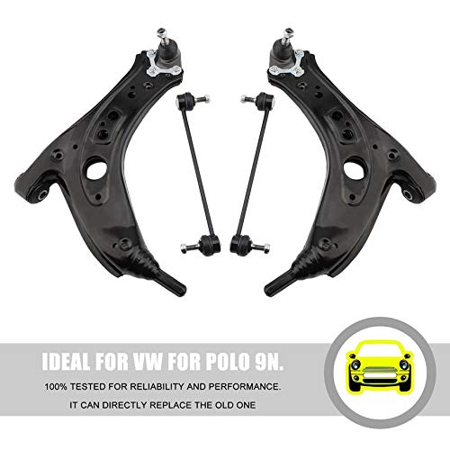 Compact Wishbone Front Left Right Control Arms Professional Suspension Kit for VW for Polo 9N Car Accessories
