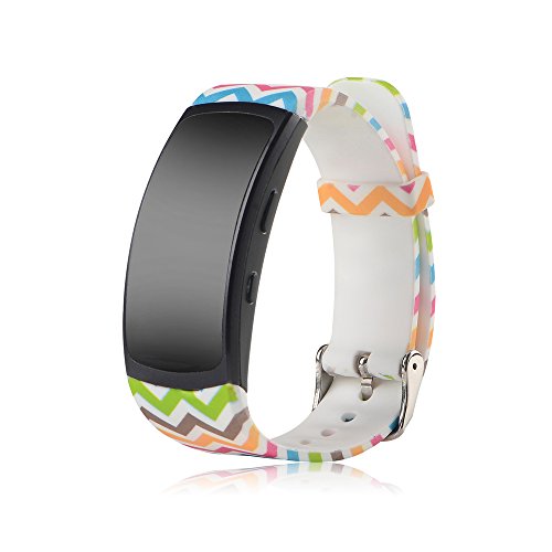 Cyeeson Samsung Gear Fit 2 SM-R360 Banda de Reloj de Repuesto Correa reloj Silicona Blanda Ajustable Banda de Pulsera de Sarga Brazalete de Repuesto para Samsung Gear Fit 2 SM-R360