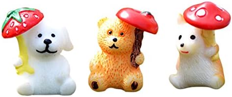 Fuyingda 3 x DIY Garden Miniature Animal Figurine Craft Micro Landscape Decor C02