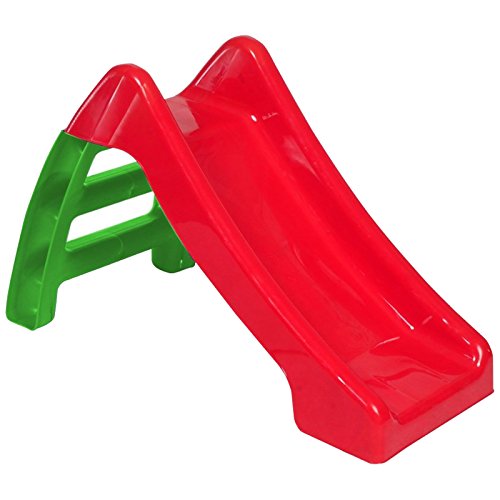 Kids Slide Outdoor Garden Plastic Children Toys Indoor Playground Play Red/Green