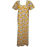 INDIATRENDZS WOMEN COTTON NIGHTY FLORAL NIGHTWEAR (CHEST : 44)