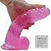 Produktbild Namee Wasserdicht Kristall Dildo - Gel Penis Dildo Mega – Deluxe Real Dong Penis - Sex Penis-Nachbildung mit Adern - Extra starke Saugnapf Sexspielzeug für Damen & Herren (6 Inch, Rosa)