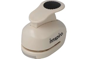 INNSPIRO Troqueladora Papel y Goma Eva Punch Circulo Festoneado 25mm