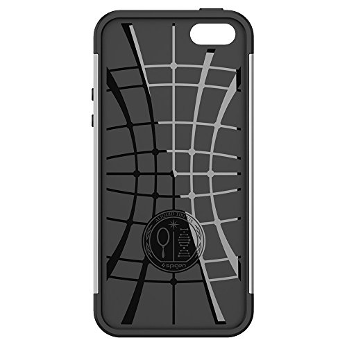 Spigen SGP10476 - Funda para iPhone 5 5S  Plata