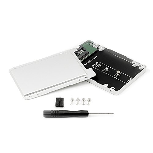 QUMOX 2.5“ SSD HDD Case Hülle Adapter für Neueste Generation Formfaktor M.2 SSD-Karte / SATA-I / SATA-II / SATA-III - 2