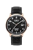 Zeppelin Serie LZ129 Hindenburg Herren Armbanduhr Automatik Datum Schwarz und Rose Gold 7068–2