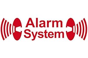 ‎GREENIT GreenIT 2 Stück rot Alarm System Aufkleber die Cut Tattoo Folie gespiegelt innenklebend