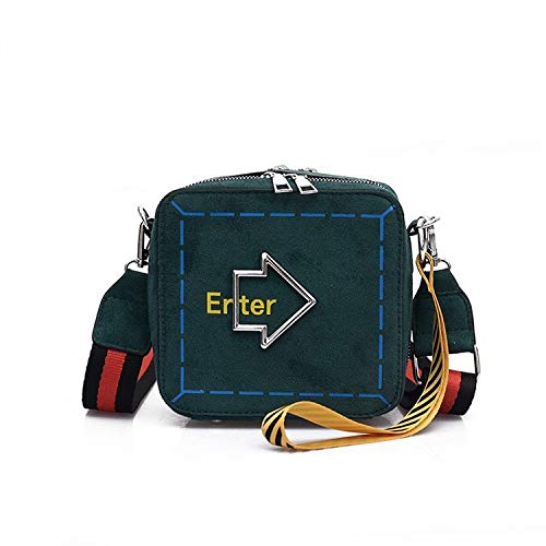 Preisvergleich Produktbild KLXEB Frauentasche Bereifte Kleine Tasche Frauentasche Schulter Retro Wilde Kuriertasche