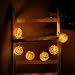 Produktbild 6 LED Vorhang Kürbis String Lichter, Halloween Kürbis Lichterketten, String Flashing Glühen Lantern Lights Batterie, für Indoor Home Dekorationen, Halloween, Weihnachten, Bar (Orange)