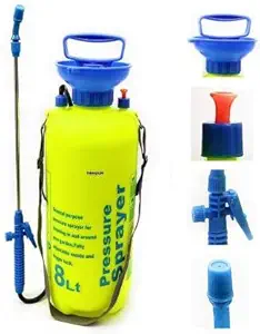 DVI SUPER GARDEN Pressure Sprayer Used for Spray in Agriculture, PESTICIDES, INSECTICIDES, Water Spray ON Plants, Home and Commercial USE (8 Litre Tank)