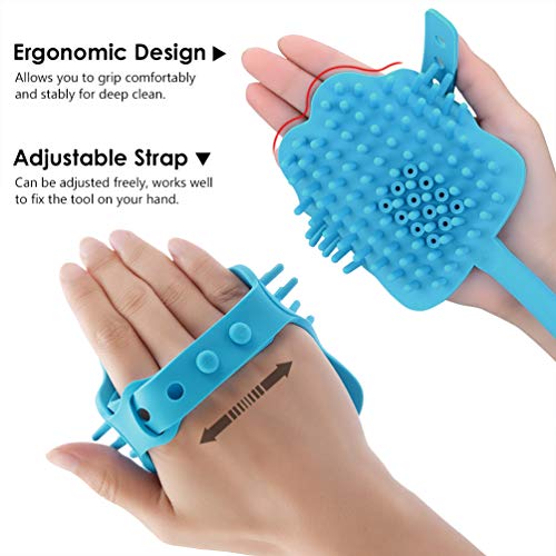 Petacc-Outil-de-Bain-pour-Chien-Brosse-de-Bain-pour-Animal-de-Compagnie-Accessoire-de-Douche-avec-3-Adaptateurs-de-Robinet-Compatible-Avec-la-Baignoire-et-le-Jardin-Extrieur