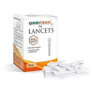 AMBITECH Flat Lancet Needle (50 Pieces)