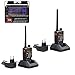 Produktbild HG® 2X Baofeng UV-5R Plus Amateurfunk Handfunkgerät Funksprechgerät Tragbar UHF Radio 136-174/400-520MHz Walkie-Talkie
