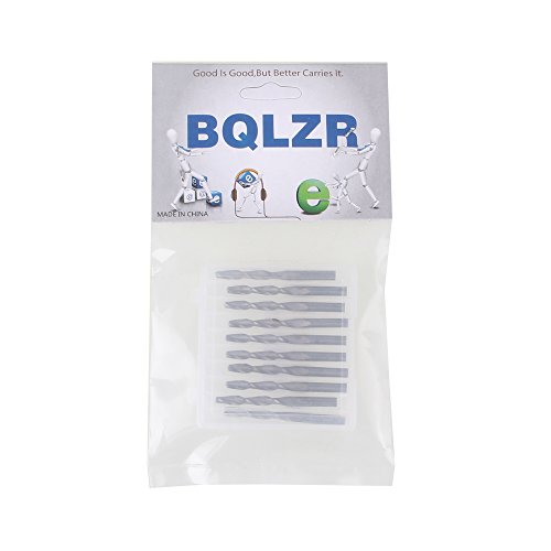 BQLZR Acryl ABS Hartmetall Zwei Fl?te Spiral Schneider Stich Ausschnitt Bit 10pcs - 7