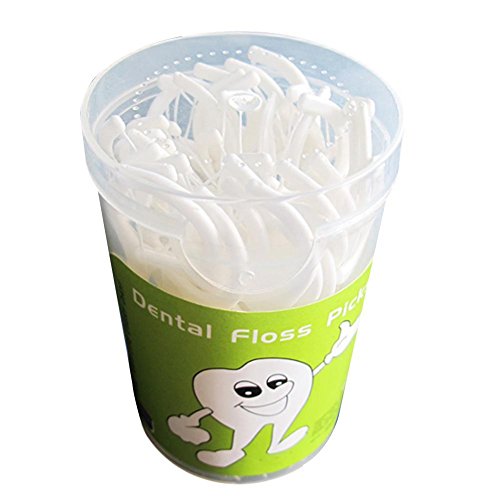 Preisvergleich Produktbild UKBIOLOGY Sticks Werkzeug Mundpflege Zahnreiniger Zahnseide Stick Kunststoff Zahnstocher Zahnaufhellung Einweg-Zylinder