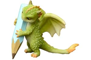 Gemmia Fairy Garden Dragon Figurine- Writing Dragon