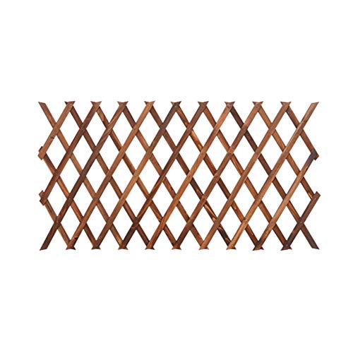 Youmu legno parete traliccio estensibile da giardino fiore pianta rampicante recinto marrone 150 cmx30 cm
