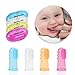 Produktbild Soft Safe Baby Zahnbürste Kinder Silikon Finger Zahnbürste Zahnbürste Klar Massage Pack Von 3 (4pcs multicolors)