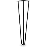 Badem10 Triangle Furniture Table Coffee Table Leg 74 cm Matte Black Metal Leg
