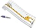 Kids Rule Giraffe And Monkey Plastic Roll-Up Height Measuring Chart. Includes FREE Mini Sharpie Marker Pen, Measures From Birth To Adult. Choice Of 2 Designs