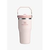 Stanley IceFlow Flip Straw Tumbler Pipetli Termos Bardak, 0.60 Litre, Pembe Kuvars (Rose Quartz)
