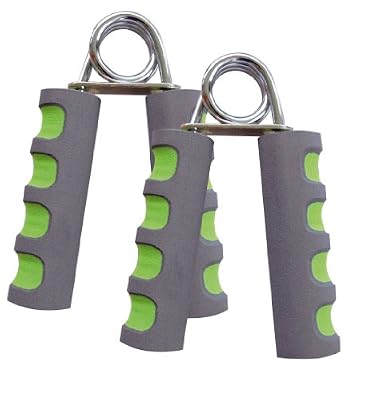 Schildkröt Fitness, lot de 2 musclets, tension 12-15kg, pinces de musculation efficaces pour muscler les avant-bras, poignées, mains, couleurs: anthracite-vert, 960022