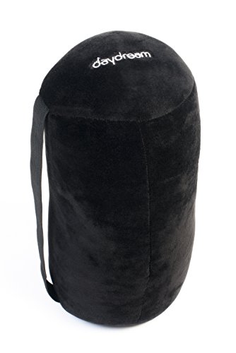 daydream Nackenrolle mit Mikroperlen 30 x 14 cm aus (weichem) elastischem Plüsch (SCHWARZ) - 8