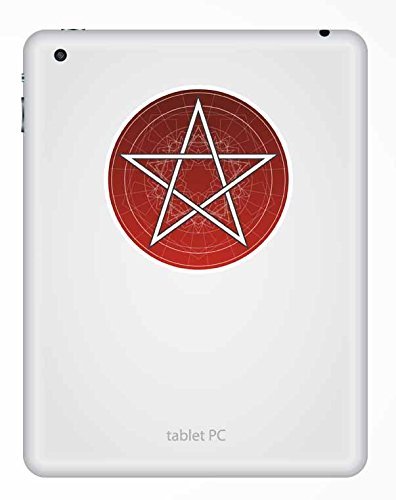 2 x Pentagramm Symbol vinyl Aufkleber Aufkleber Laptop Auto Reise Gepäck Label Tag # 9740 – 20cm/200mm Wide - 3