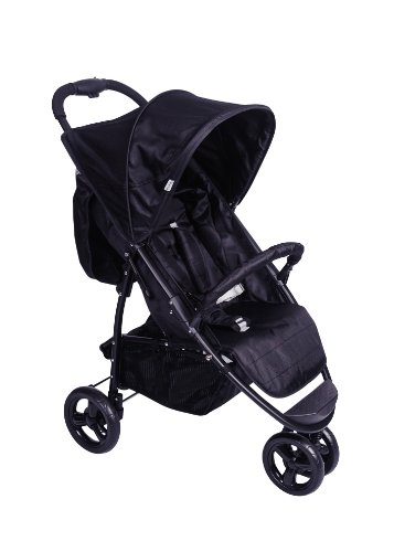 Red Kite Baby Push Me Urban Jogger for Newborn (Black)