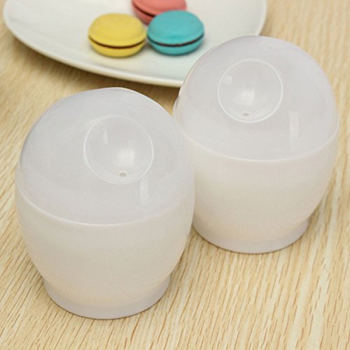 2Stk Kunststoff Mikrowelle Herd Ei Kessel Eierbecher Kochen Ei-Tools - 4