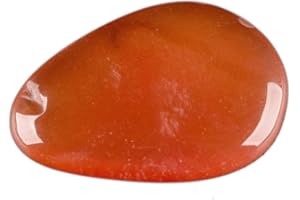 La Sphère Guérisseuse Cornaline Brasile Rotolata da 2 a 3 cm, Pietra Naturale Litoterapia, 1 Unità, petit, Pietra, Corniola, arancione rosso bianco