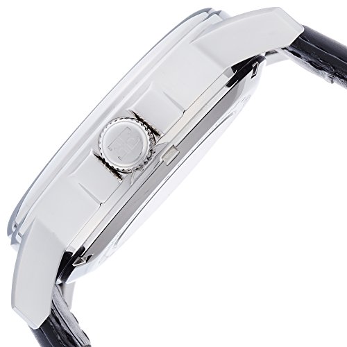 Thomas Earnshaw Beagle Men's Automatic Watch with Black Dial Analogue Display with Black Leather Strap ES-0028-01